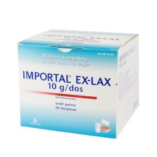 Importal Ex-Lax oralt pulver i dospåse 10 g 50 st