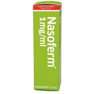 Nasoferm, nässpray, lösning 1 mg/ml 10 ml