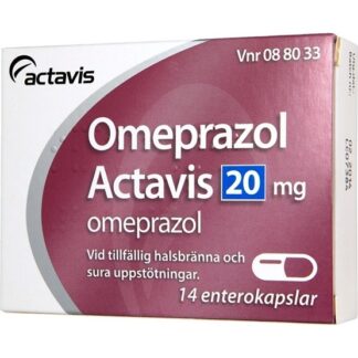 Omeprazol Actavis, enterokapsel, hård 20 mg 14 st
