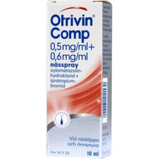 Otrivin Comp, Nässpray 0,5 mg/ml + 0,6 mg/ml 10 ml