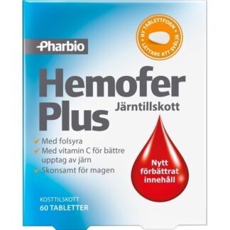 Pharbio Hemofer Plus 60 tabletter