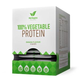 10 x 100% Vegetable Protein New Formula 30 g Flavor: Banan