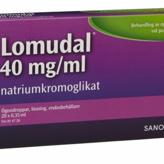 Lomudal ögondroppar endosbehållare 40 mg/ml 20 st
