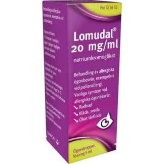Lomudal, ögondroppar, lösning 20 mg/ml 5 ml