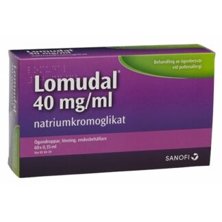 Lomudal, ögondroppar, lösning i endosbehållare 40 mg/ml 60 x 1 doser