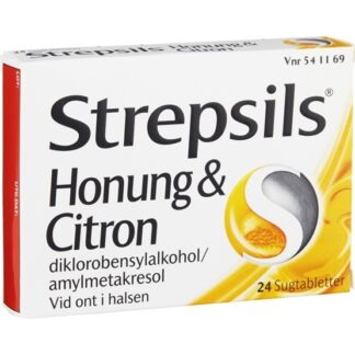 Strepsils Honung & Citron, Sugtablett 24 st