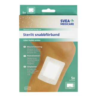 Svea Medicare Sterilt snabbförband 10 x 15cm 5 st