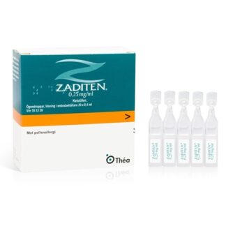Thea Zaditen, ögondroppar, lösning i endosbehållare 0,25 mg/ml 20 x 0,4 ml