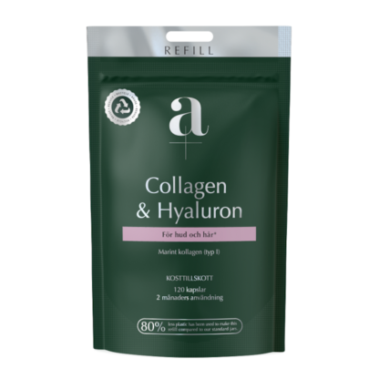 A+ Collagen + Hyaluron refillpåse 120 kapslar