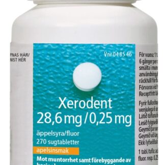 Actavis Xerodent, sugtablett 28,6 mg/0,25 mg 270 st