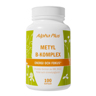 Alpha Plus Metyl B-komplex 100 kapslar