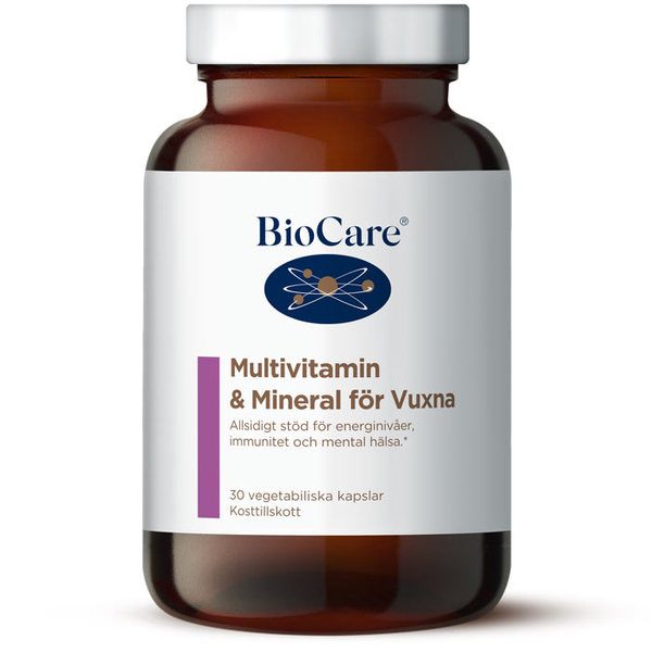 BioCare Multivitamin & Mineral för vuxna 30 kapslar BioCare Multivitamin & Mineral för vuxna 30 kapslar