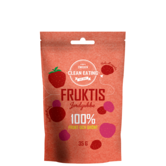 Clean Eating Fruktis Jordgubbe 35 g