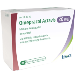 Omeprazol Actavis, enterokapsel, hård 20 mg 28 st