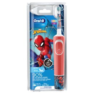 Oral-B Kids Eltandborste Designed By Braun 1 Handtag Med Marvel Spider-Man Från 3 År