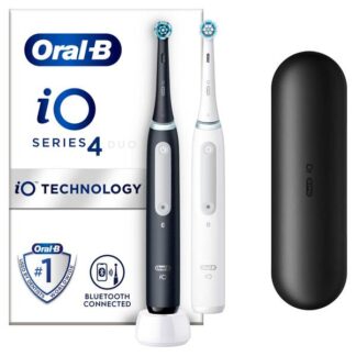 Oral-B iO 4 2-pack Svart och Vit Eltandborste