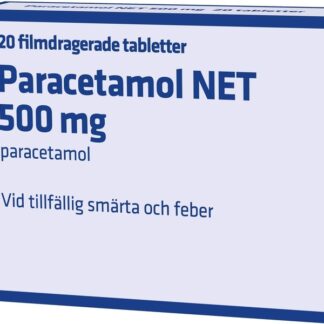 Paracetamol NET 500 mg 20 filmdragerade tabletter