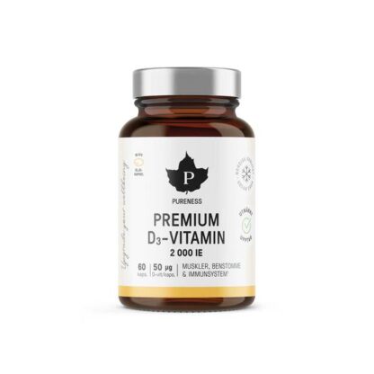 Pureness Premium D3-vitamin 2000 IE 60 kapslar