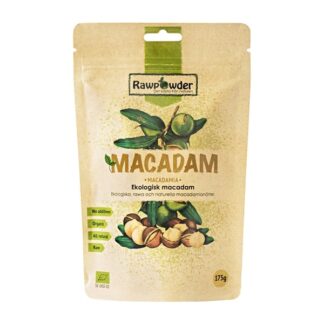 Rawpowder Macadamnötter Naturell 175 g