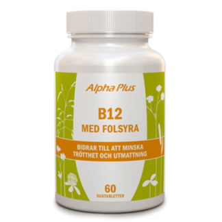Alpha Plus B12 med Folsyra 60 tabletter
