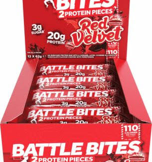 Battle Bites Protein Bars 12 x 62g - Red Velvet