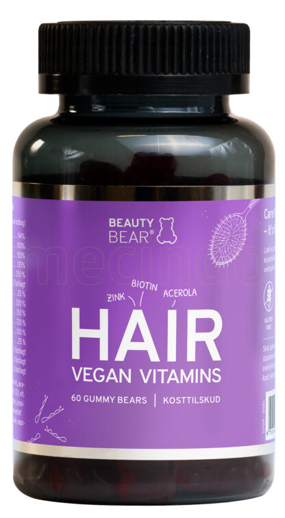 BeautyBear Hair Vitamins Gummies - 60 Tabletter