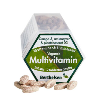 Berthelsen Vegansk Multivitamin - 180 Kapslar