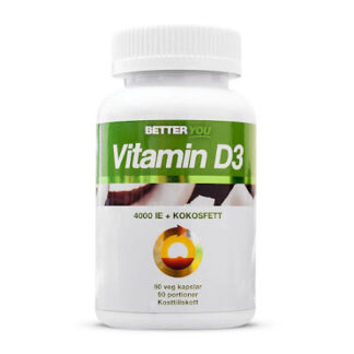Better You Vitamin D3 4000IE + Kokosolja - 90 kapslar