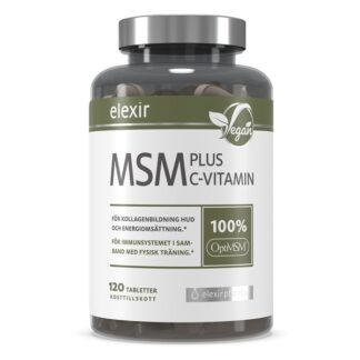 Elexir Pharma Elexir MSM + C Vitamin 120 tabletter