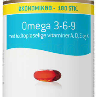 Fitness Pharma omega 3-6-9 med A, D, E & K-vitamin - 180 Kapslar