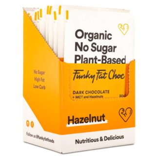 Funky Fat Foods Choklad Hasselnöt 10-pack