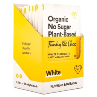 Funky Fat Foods Vit Choklad 10-pack