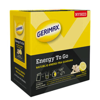 Gerimax Energy To go Ginger Lemon - 20 Påsar