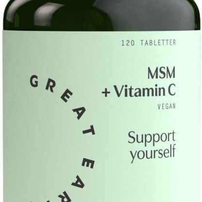 Great Earth MSM 1000 mg + Vitamin C 120 tabletter