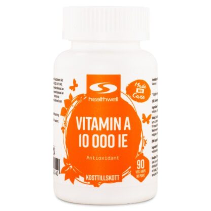 Healthwell Vitamin A 10000 IE 90 kaps