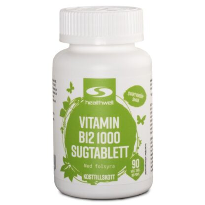Healthwell Vitamin B12 1000 Sugtabletter 90 tabl