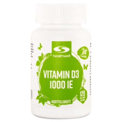 Healthwell Vitamin D3 1000 IE 120 kaps
