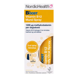 Nordic Health Boost B12 Vitamin Spray - 300 mcg - 25 ml