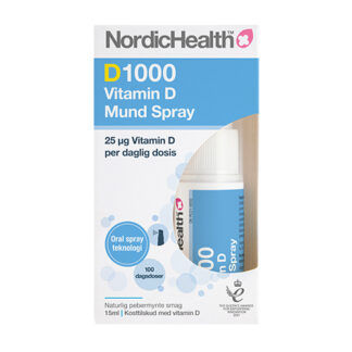 Nordic Health D3 Vitamin Spray (D Lux 1000) - 25 mcg - 15 ml