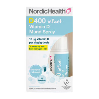Nordic Health D3 Vitamin Spray för spädbarn - 10 mcg - 15 ml