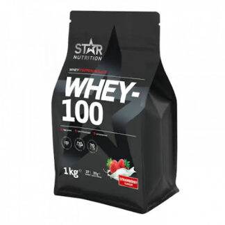Star Nutrition Whey-100 1kg - Jordgubb