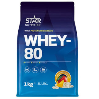 Star Nutrition Whey 80 1kg - Mango White Chocolate