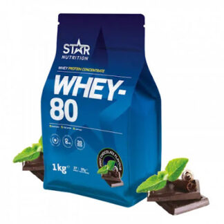 Star Nutrition Whey 80 1kg - Mint Chocolate