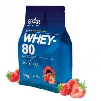 Star Nutrition Whey 80 1kg - Strawberry