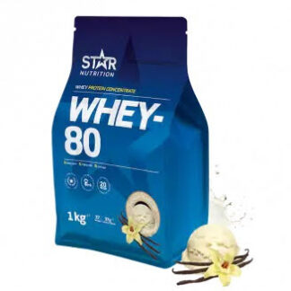 Star Nutrition Whey 80 1kg - Vanilla