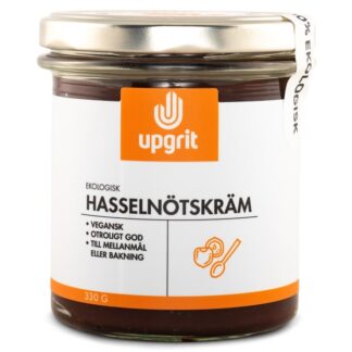 Upgrit Hasselnötskräm EKO 330 g