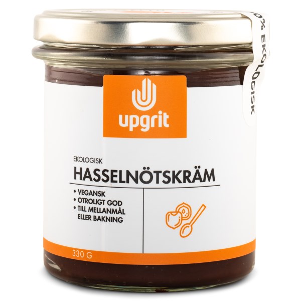 Upgrit Hasselnötskräm EKO 330 g Upgrit Hasselnötskräm EKO 330 g