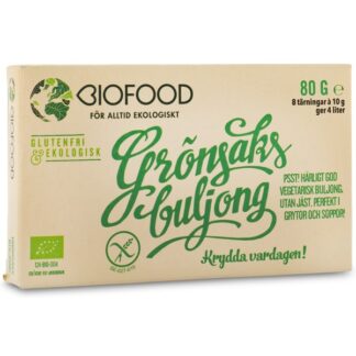 Biofood Grönsaksbuljong Tärning 8-pack