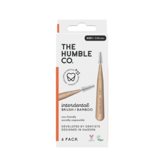 The Humble Co. Humble Bambu Mellanrumsborste Orange 0,45 mm 6 st