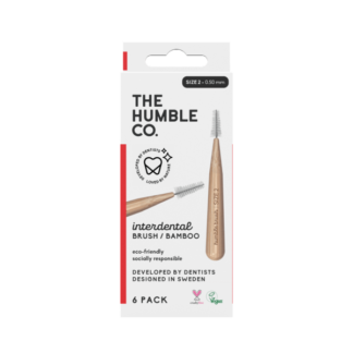 The Humble Co. Humble Bambu Mellanrumsborste Röd 0,5 mm 6 st